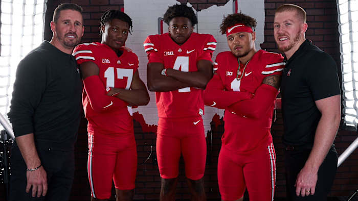 Brian Hartline, Carnell Tate, Jeremiah Smith, Brandon Inniss and Keenan Bailey